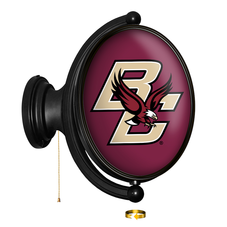 Boston College Eagles LED Rotating Wall Sign ~ OVAL