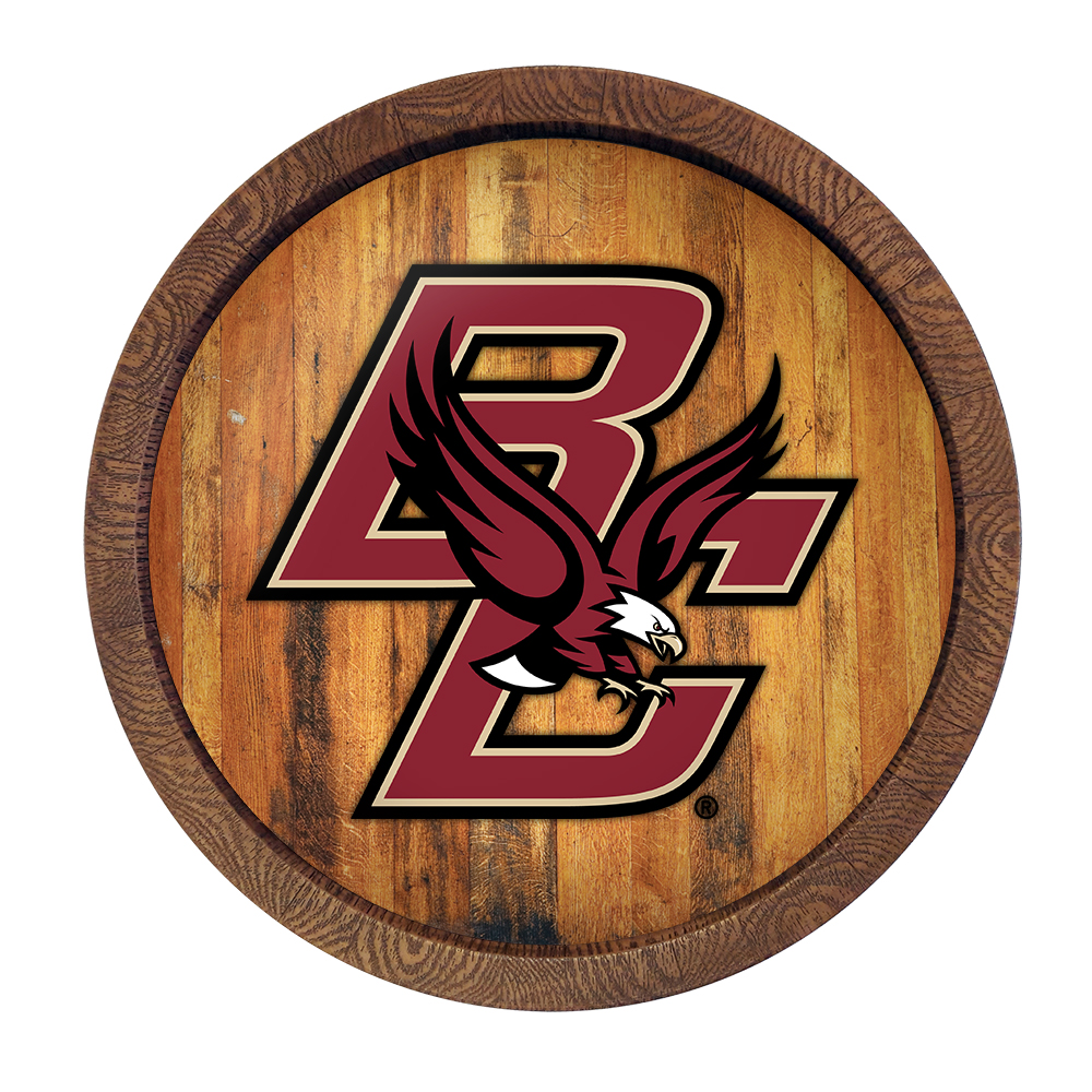 Boston College Eagles FAUX Barrel Top Sign