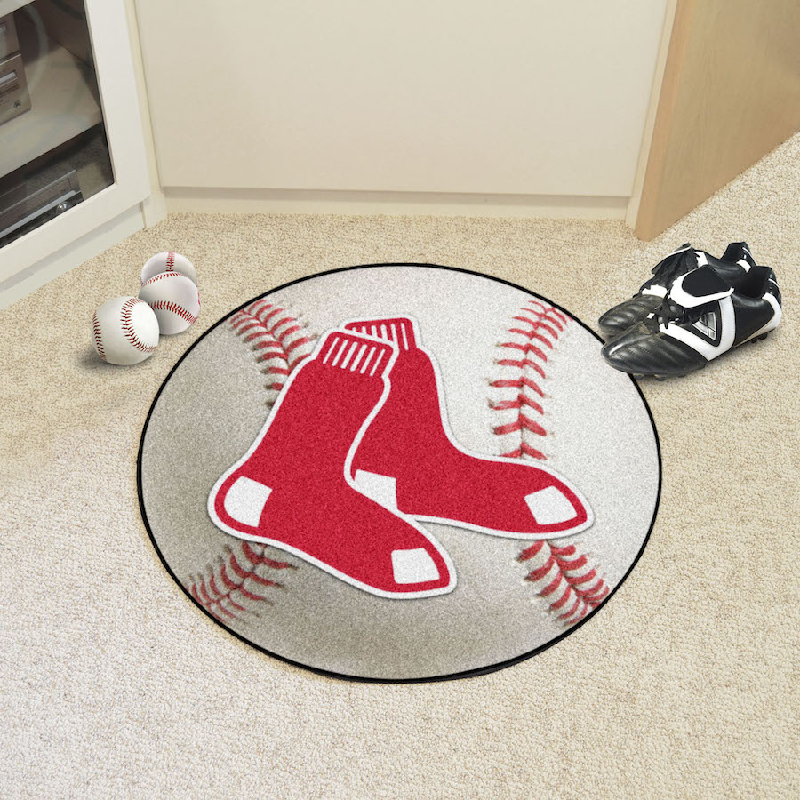 Boston Red Sox ALT LOGO Round Baseball Mat