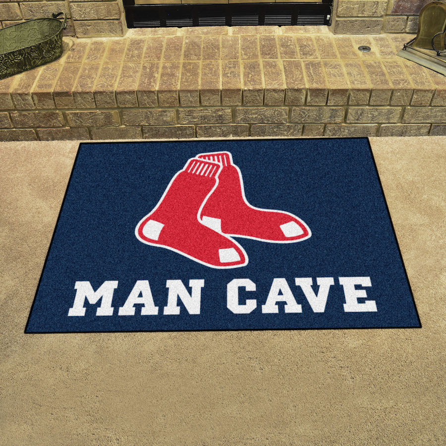 Boston Red Sox ALT LOGO ALL STAR 34 x 45 MAN CAVE Floor Mat