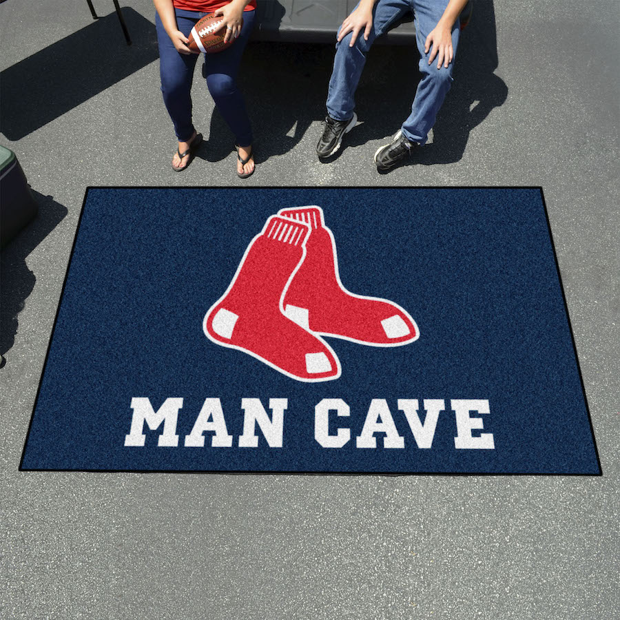 Boston Red Sox ALT LOGO UTILI-MAT 60 x 96 MAN CAVE Rug