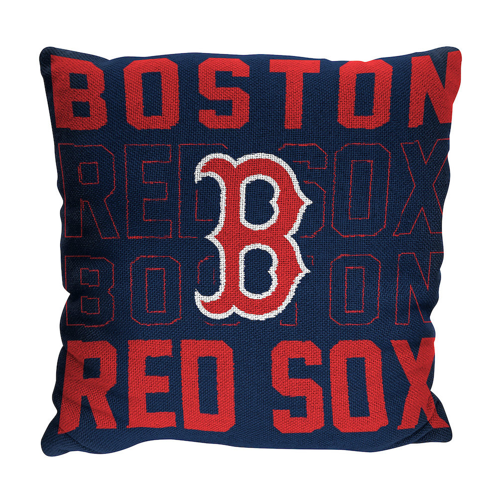 Boston Red Sox Stacked 20 x 20 Woven Pillow