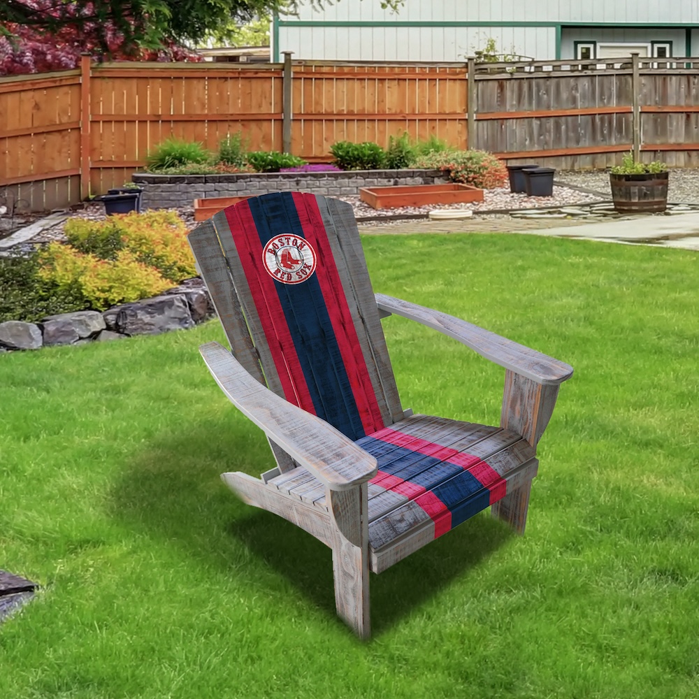 Boston Red Sox Wooden Adirondack Chair