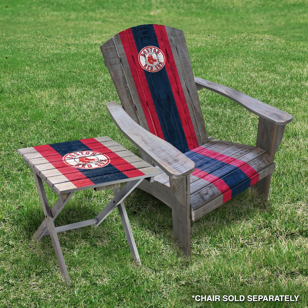 Boston Red Sox Wooden Adirondack Folding Table