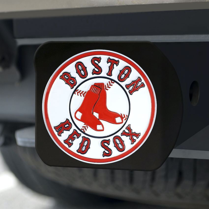 Boston Red Sox Black and Color Trailer Hitch Cover