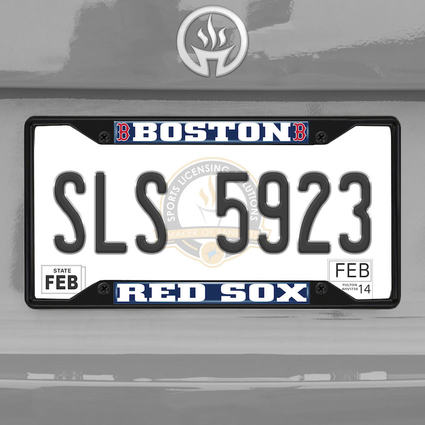 Boston Red Sox Black License Plate Frame