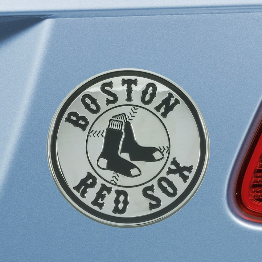 Boston Red Sox Chrome Metal Auto Emblem