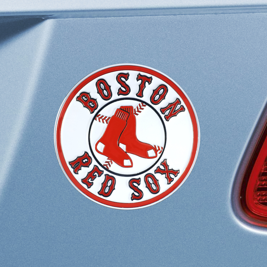 Boston Red Sox Color Metal Auto Emblem