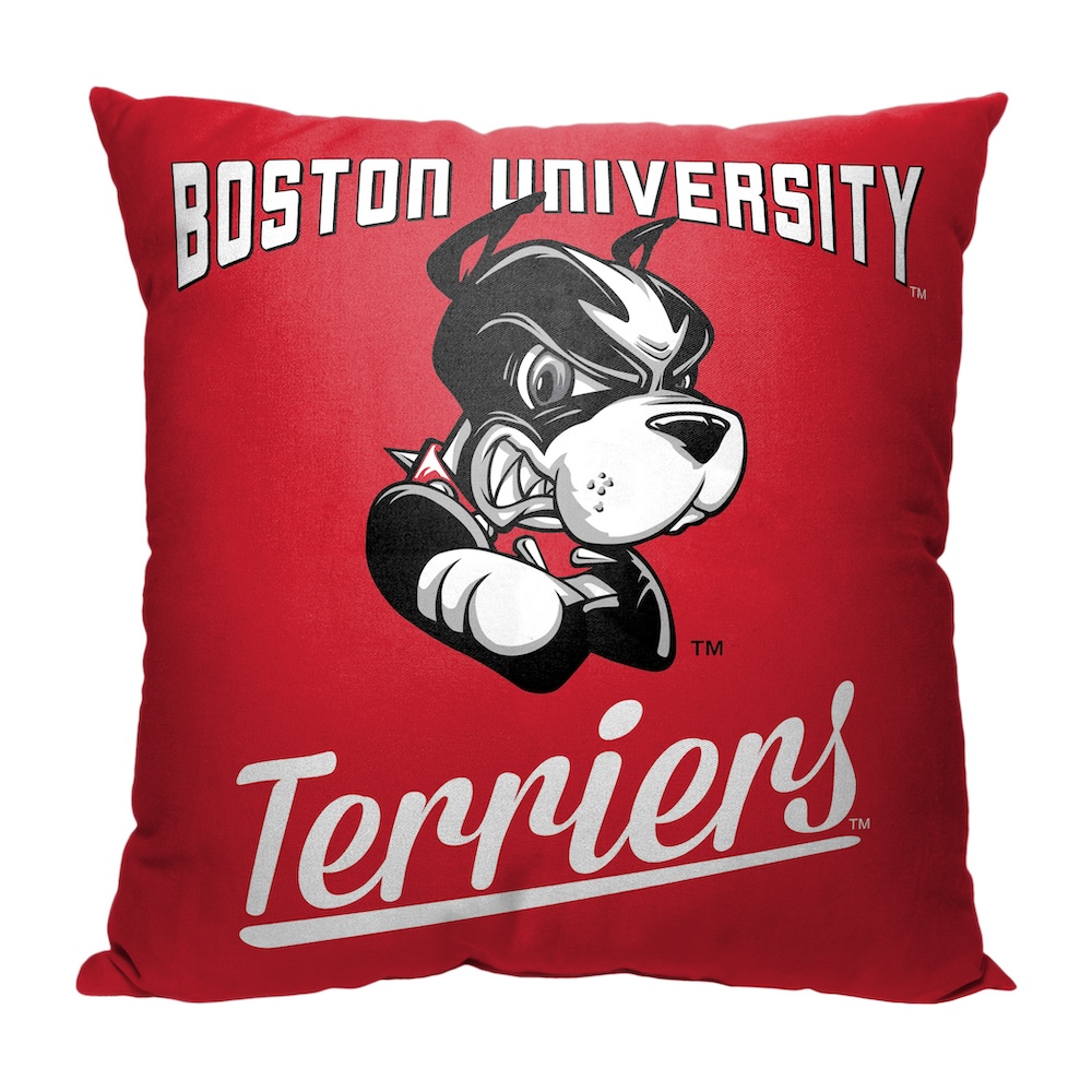 Boston Terriers ALUMNI Decorative Throw Pillow 18 x 18 inch