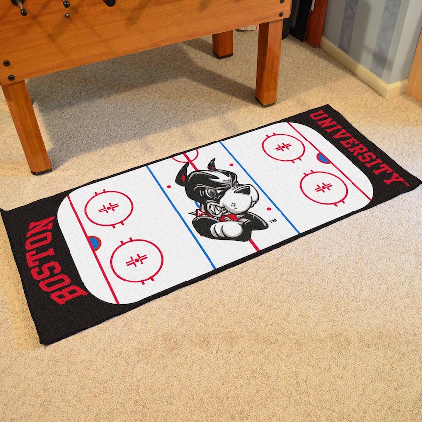 Boston Terriers 30 x 72 Hockey Rink Carpet Runner