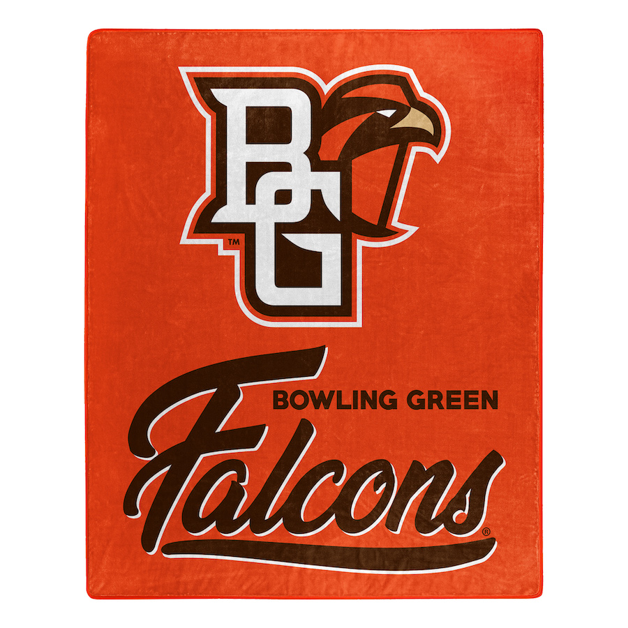 Bowling Green Falcons Plush Fleece Raschel Blanket 50 x 60