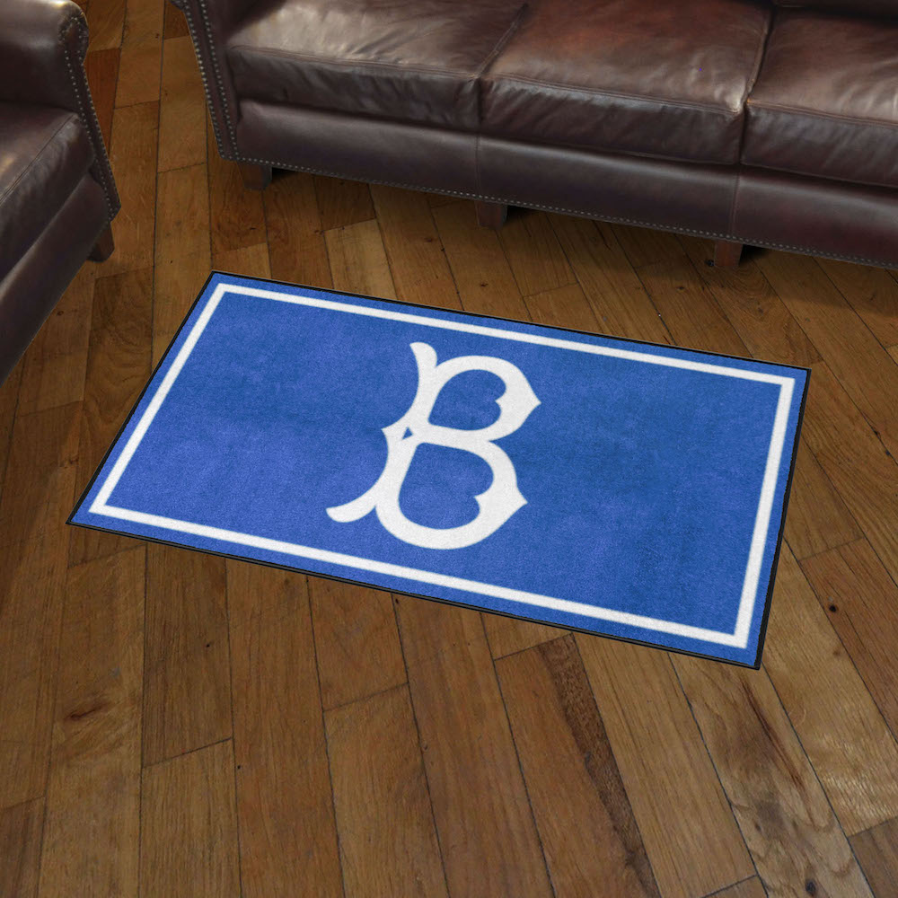 Brooklyn Dodgers MLBCC Vintage 3x5 Area Rug Throwback Logo