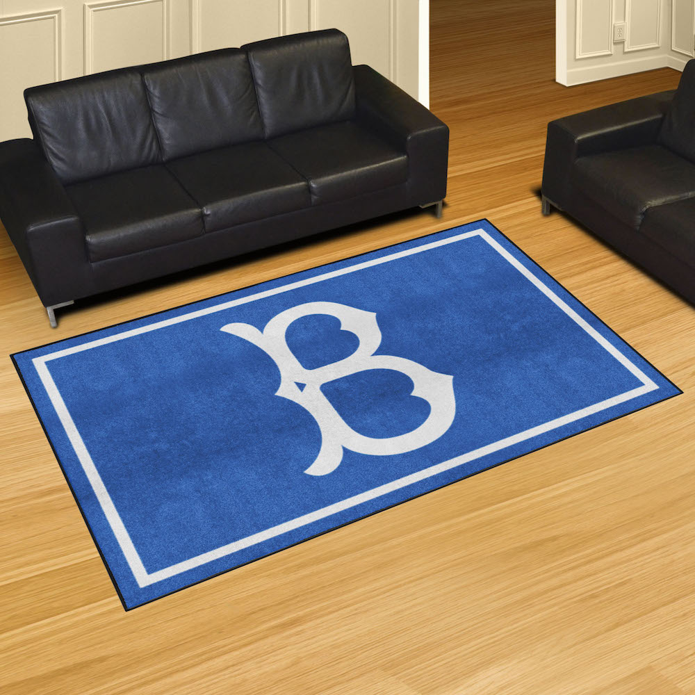 Brooklyn Dodgers MLBCC Vintage 5x8 Area Rug Throwback Logo