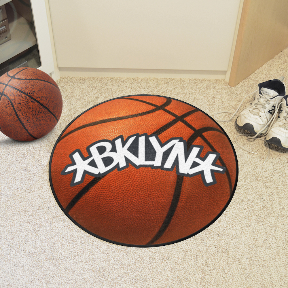 Brooklyn Nets BASKETBALL Mat - 2nd Logo