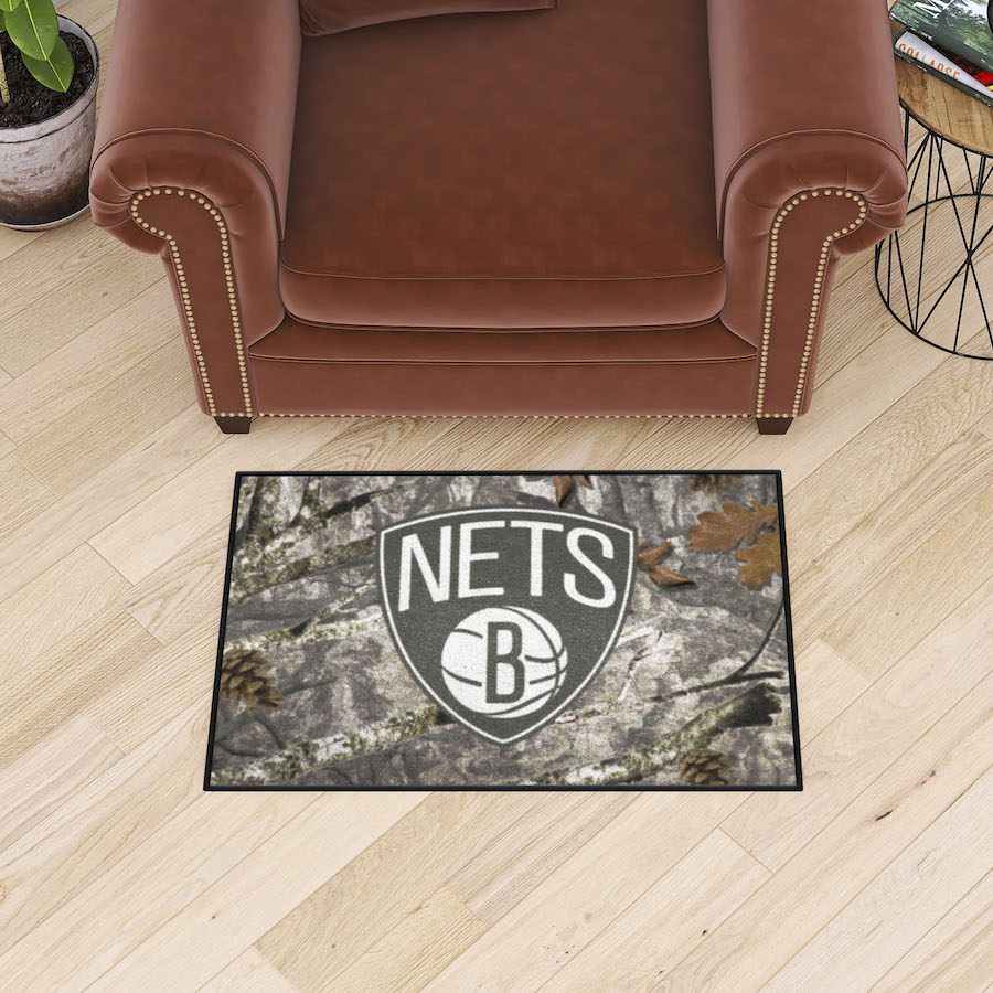 Brooklyn Nets CAMO 20 x 30 Starter Floor Mat