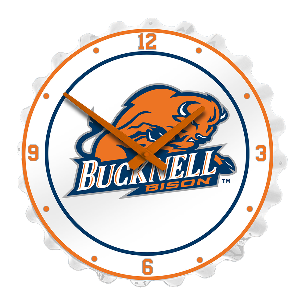 Bucknell Bison Bottle Cap Wall Clock