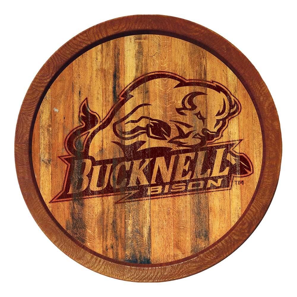 Bucknell Bison Branded FAUX Barrel Top Sign