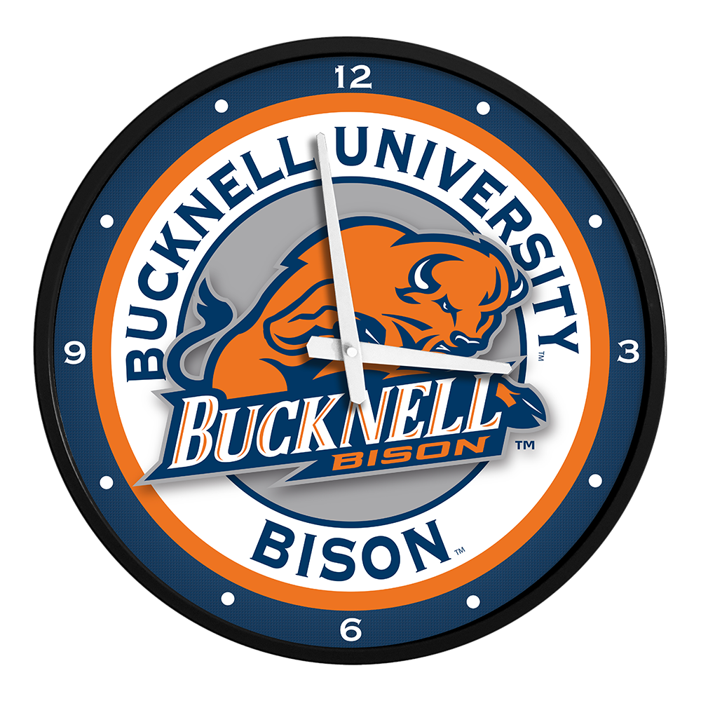 Bucknell Bison Modern Disc Wall Clock