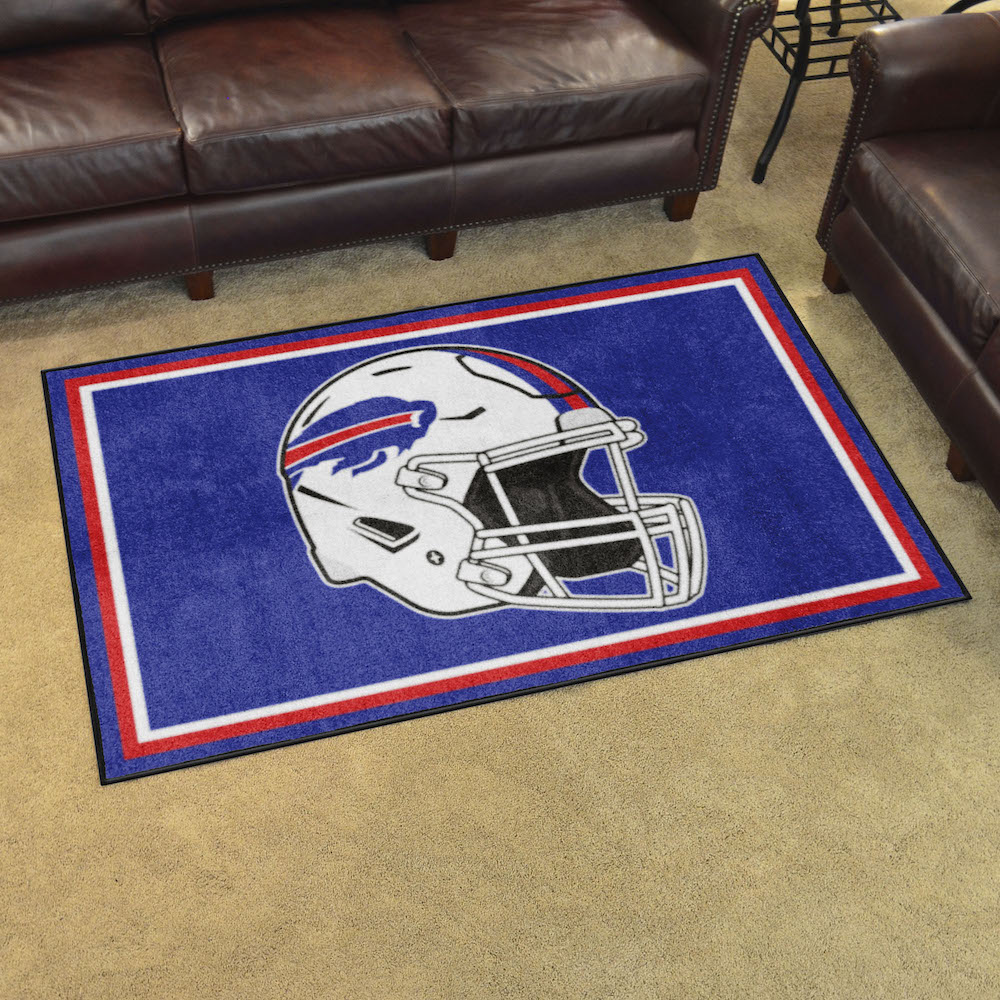 Buffalo Bills 4x6 Area Rug - Helmet Logo