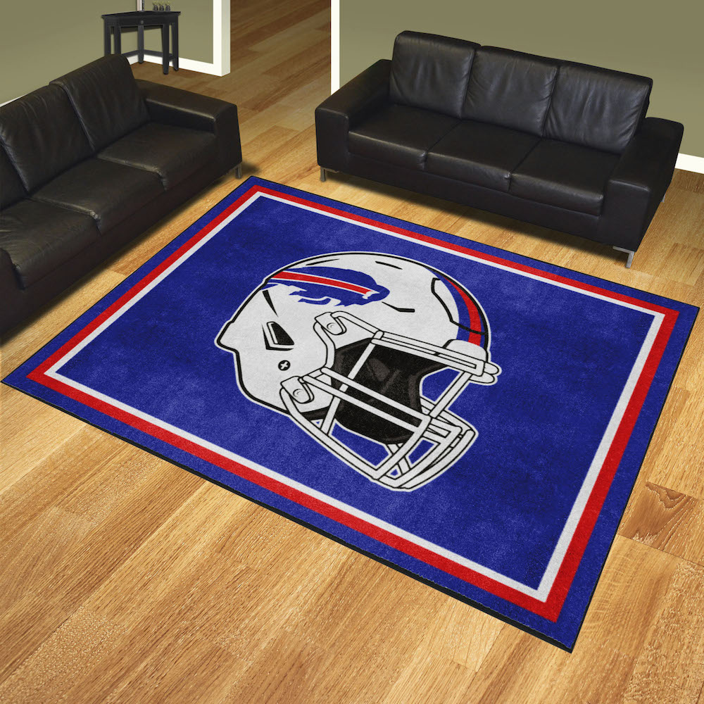 Buffalo Bills Ultra Plush 8x10 Area Rug - Helmet Logo