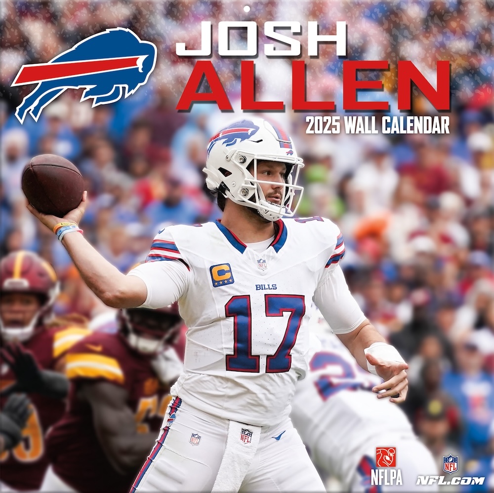 Buffalo Bills Josh Allen 2025 NFL Wall Calendar