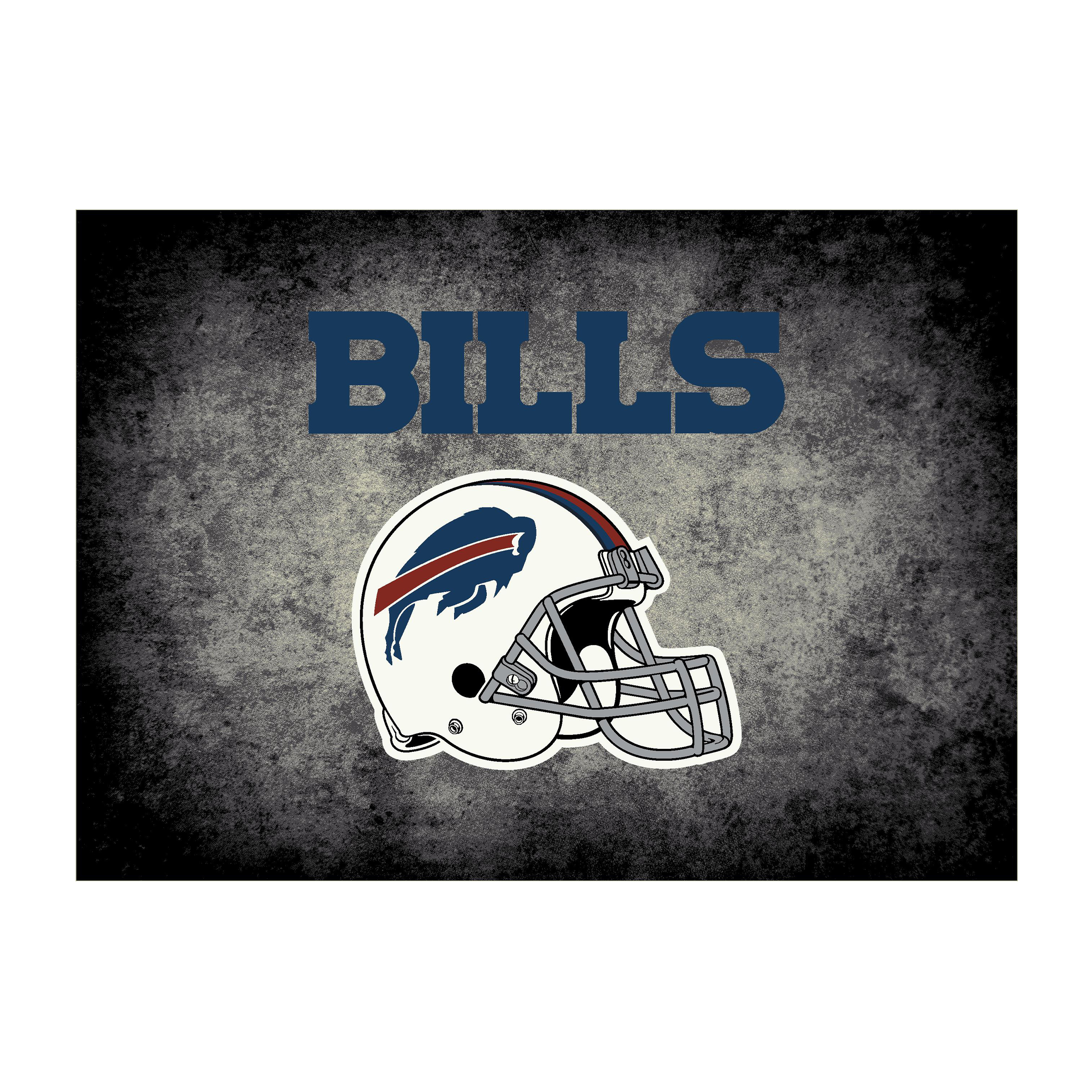 Buffalo Bills 8 X 11 DISTRESSED Rug