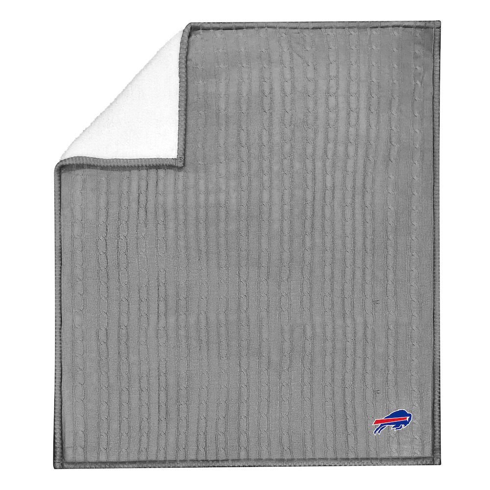 Buffalo Bills Knit Sweater Throw Blanket