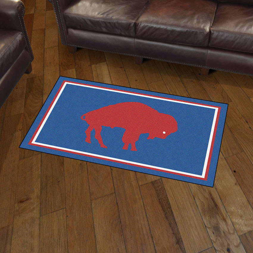 Buffalo Bills Vintage 3x5 Area Rug Throwback Logo