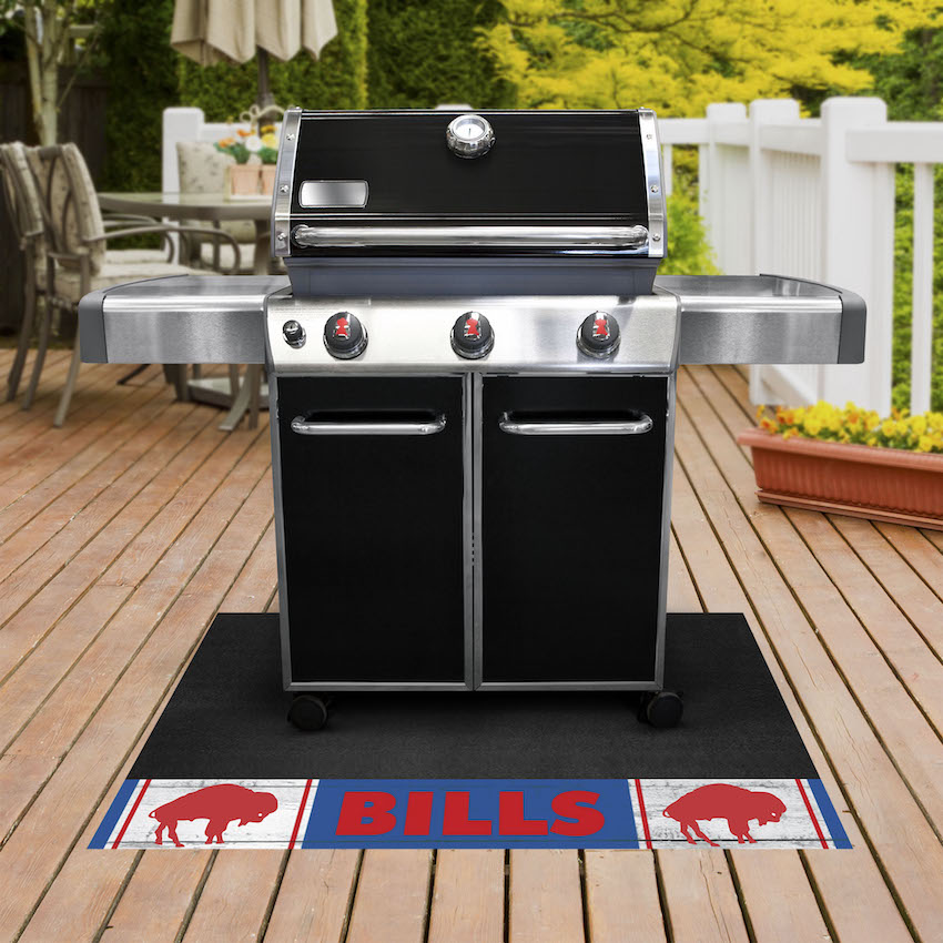 Buffalo Bills Vintage NFL Grill Mat Throwback Logo