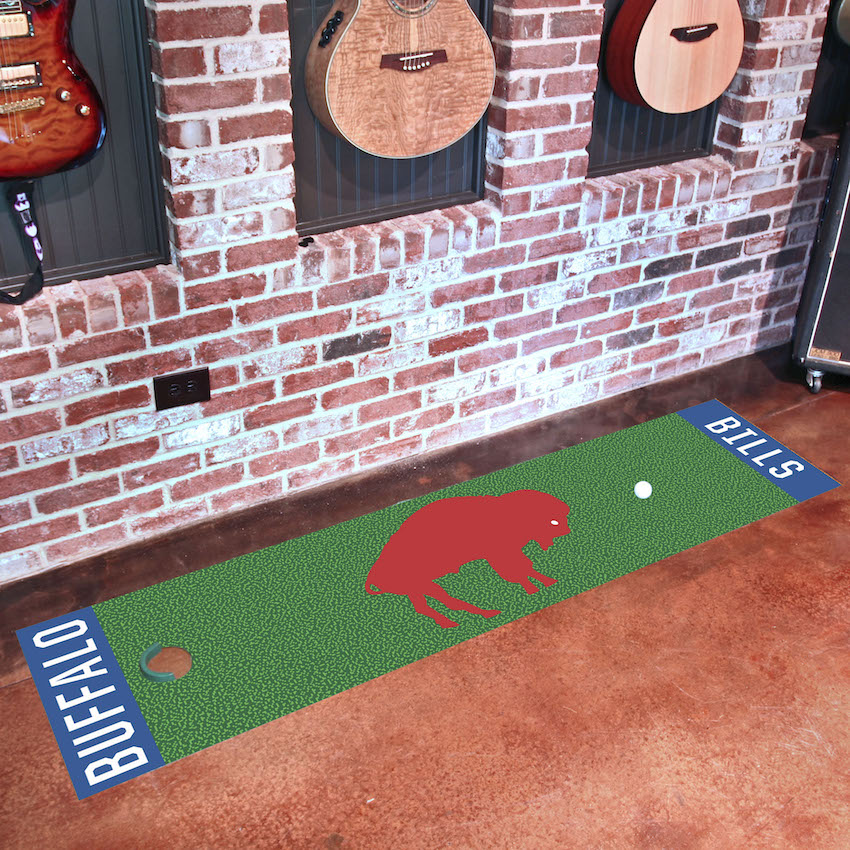 Buffalo Bills Green 18'' x 72'' Golf Putting Green Mat