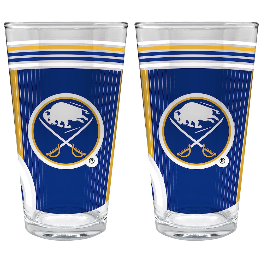 Buffalo Sabres COOL VIBES 2 pc Pint Glass Set