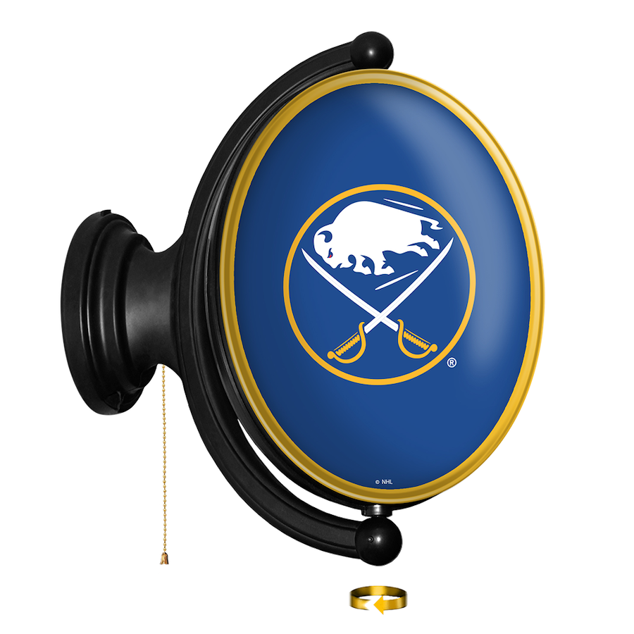 Buffalo Sabres LED Rotating Wall Sign ~ OVAL