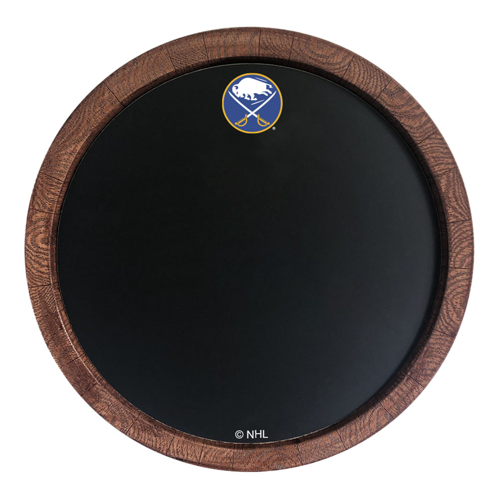 Buffalo Sabres Chalkboard FAUX Barrel Top Sign