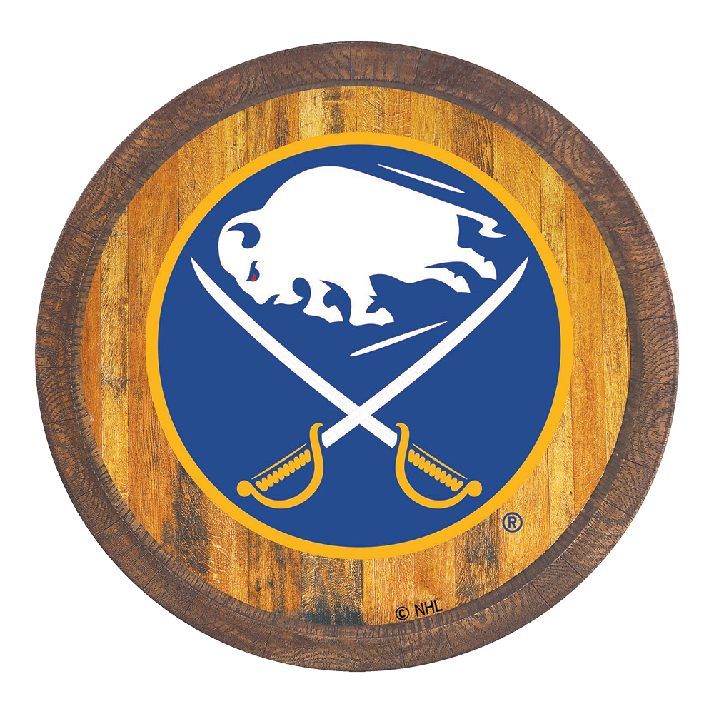 Buffalo Sabres FAUX Barrel Top Sign