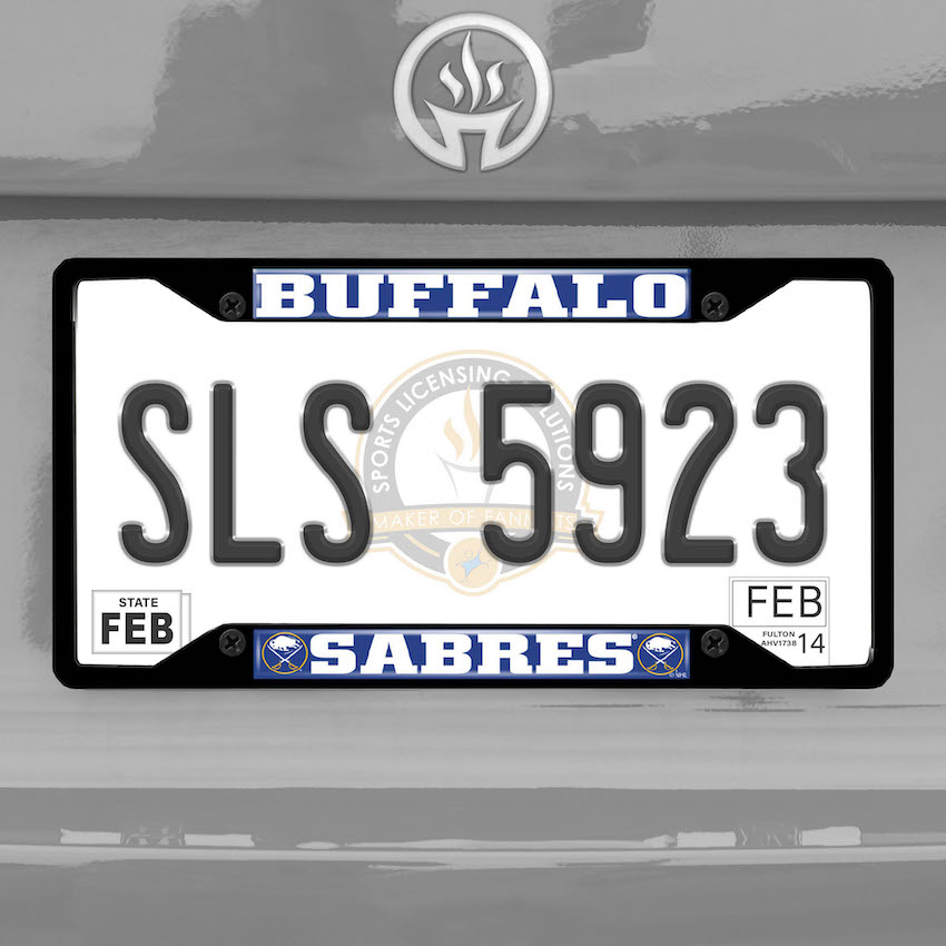 Buffalo Sabres Black License Plate Frame