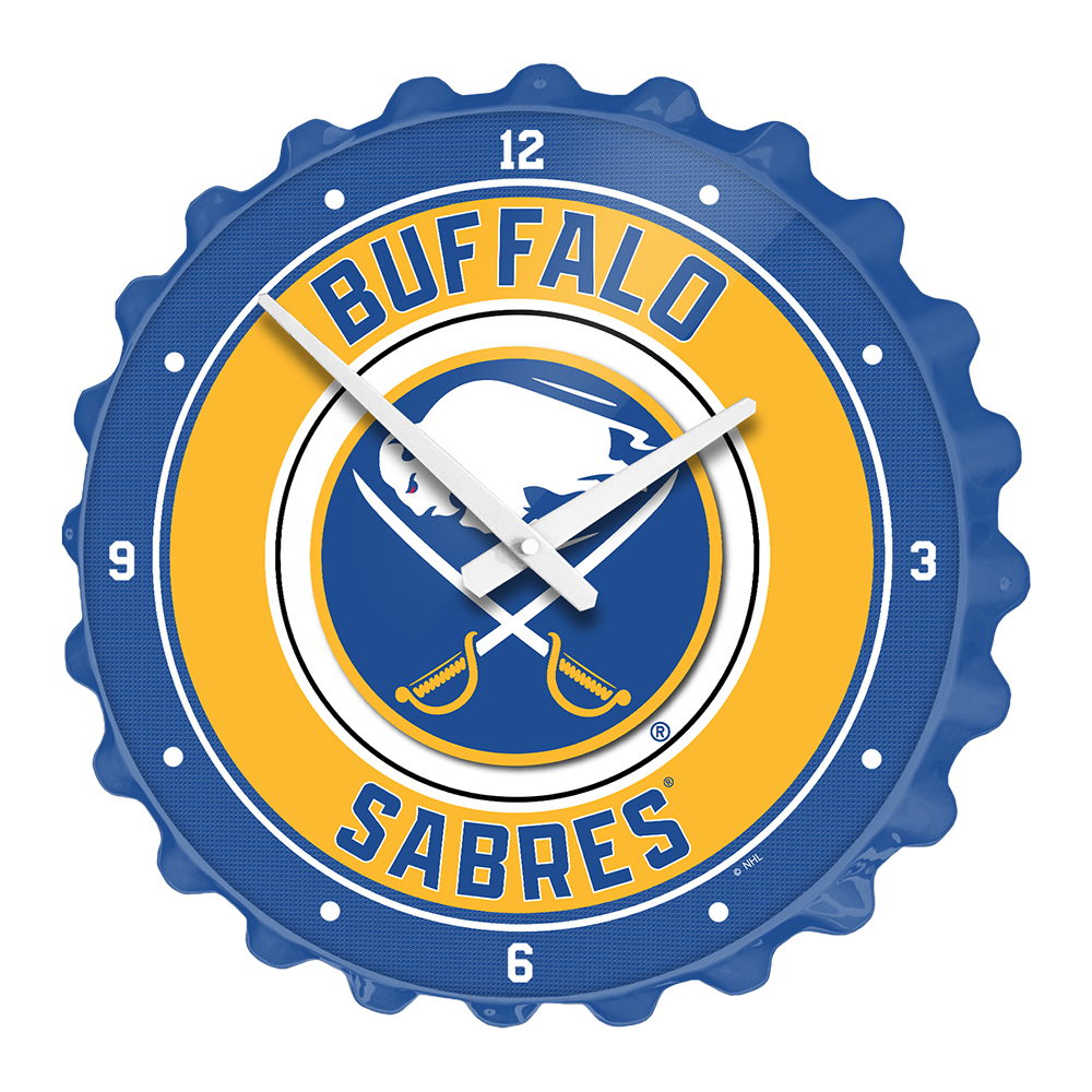 Buffalo Sabres Bottle Cap Wall Clock