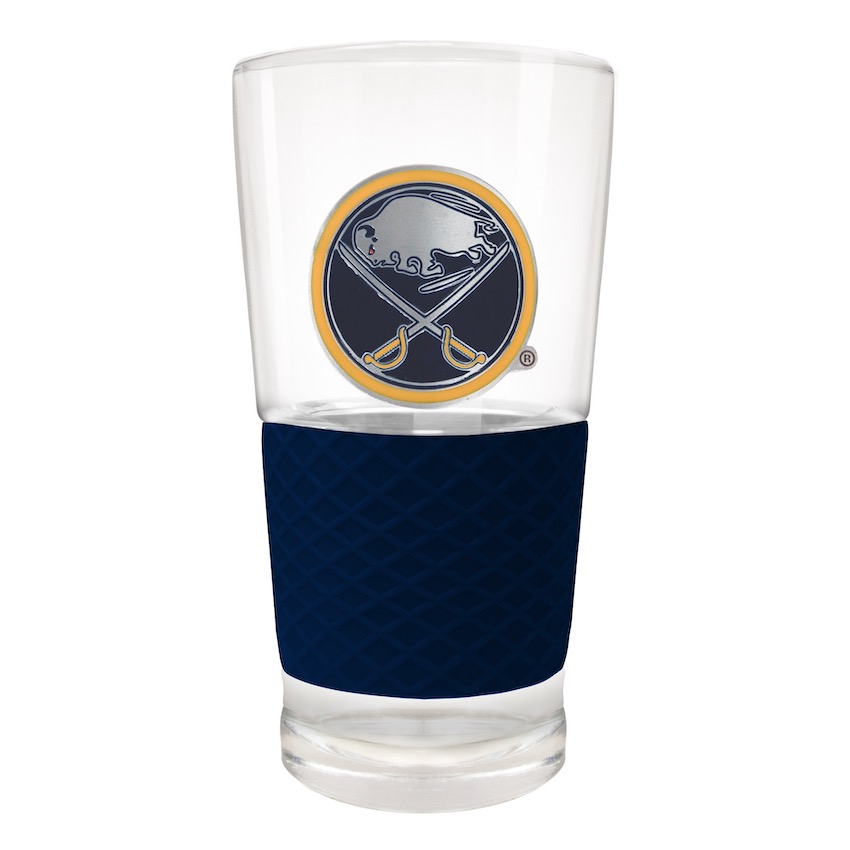 Buffalo Sabres 22 oz Pilsner Glass with Silicone Grip