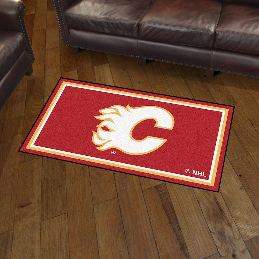 Calgary Flames 3x5 Area Rug