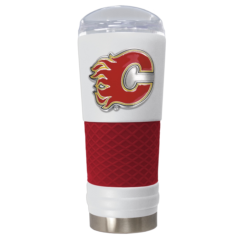 Calgary Flames 24 oz DRAFT SERIES NHL Powder Coated Insulated Travel Tumbler