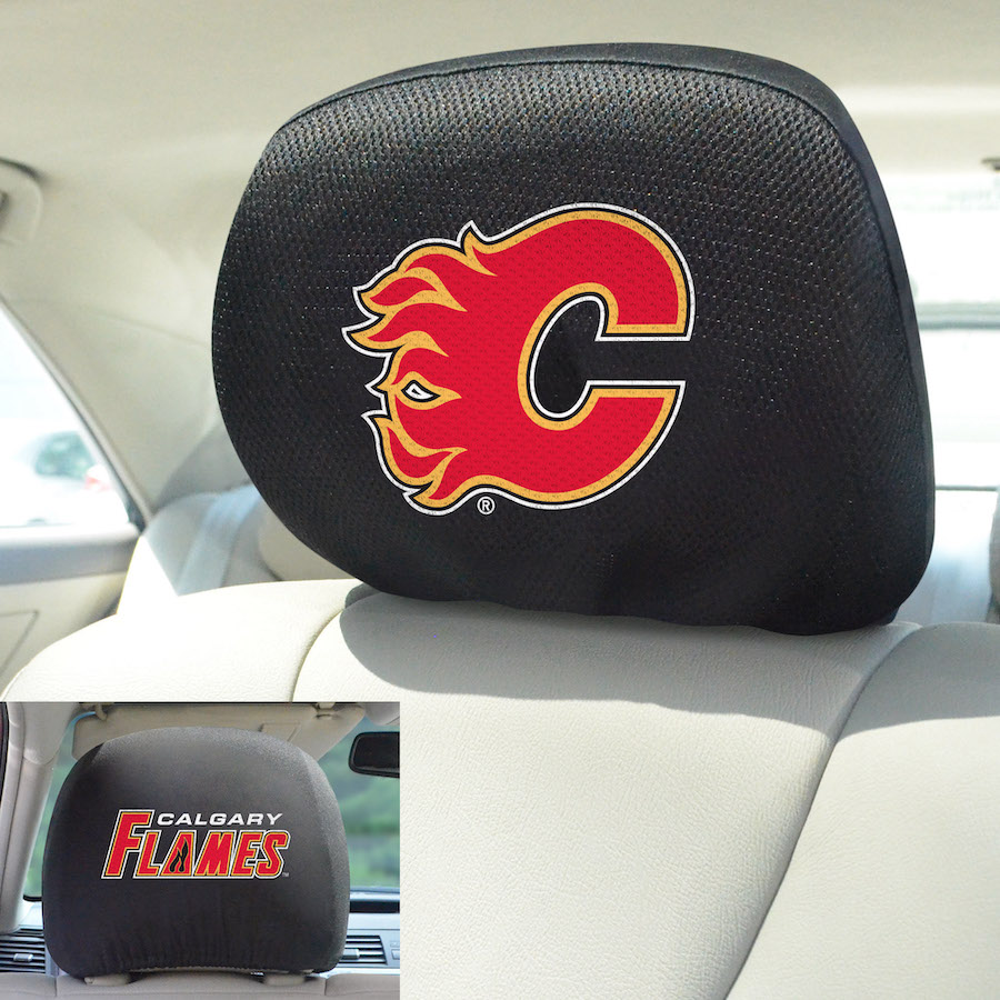 Calgary Flames Head Rest Covers