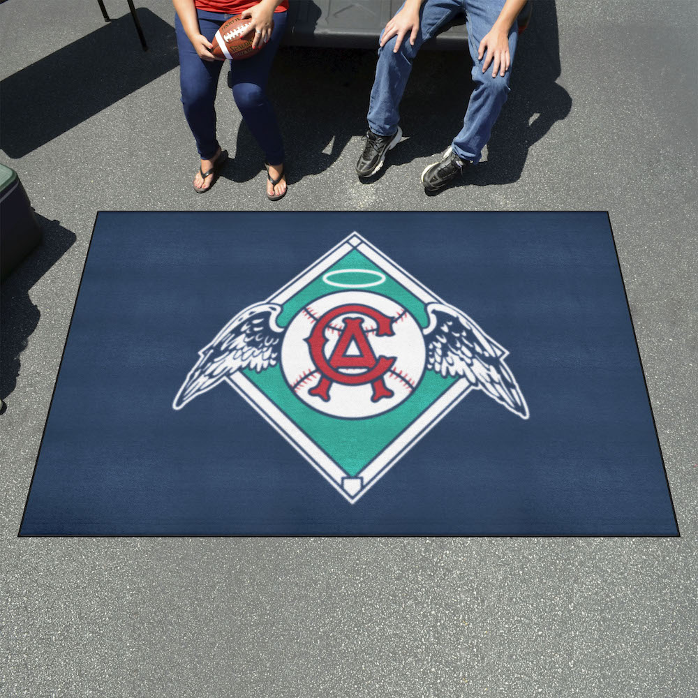 California Angels MLBCC Vintage ULTI-MAT 60 x 96 Rug Throwback Logo