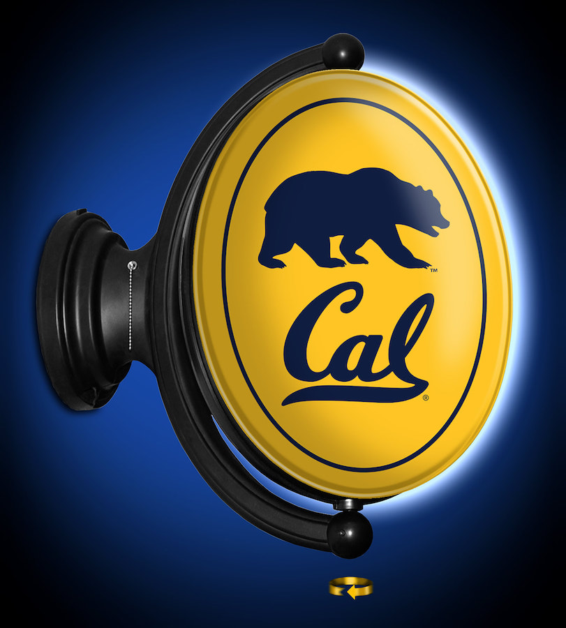 California Golden Bears LED Rotating Wall Sign ~ OVAL P
