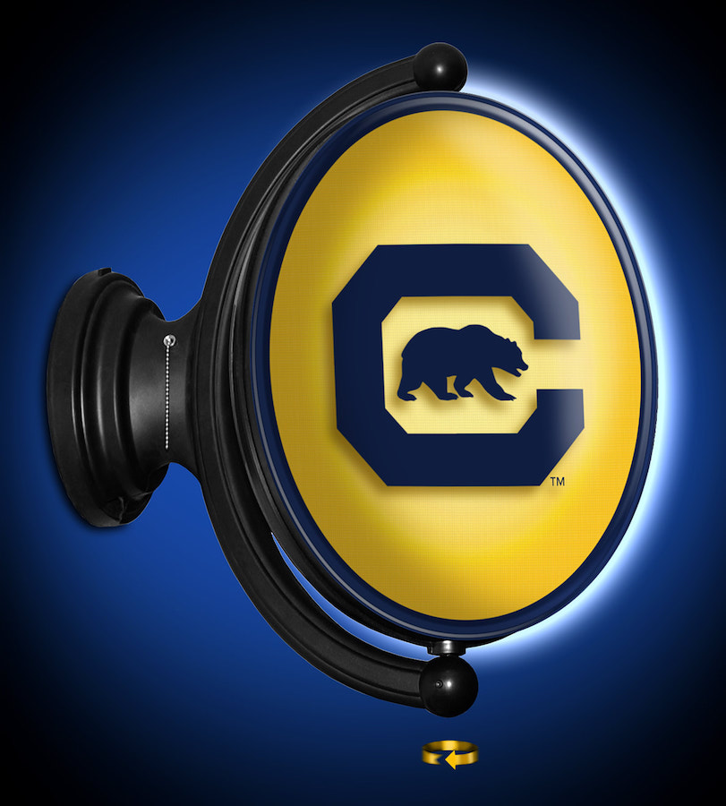 California Golden Bears LED Rotating Wall Sign ~ OVAL S