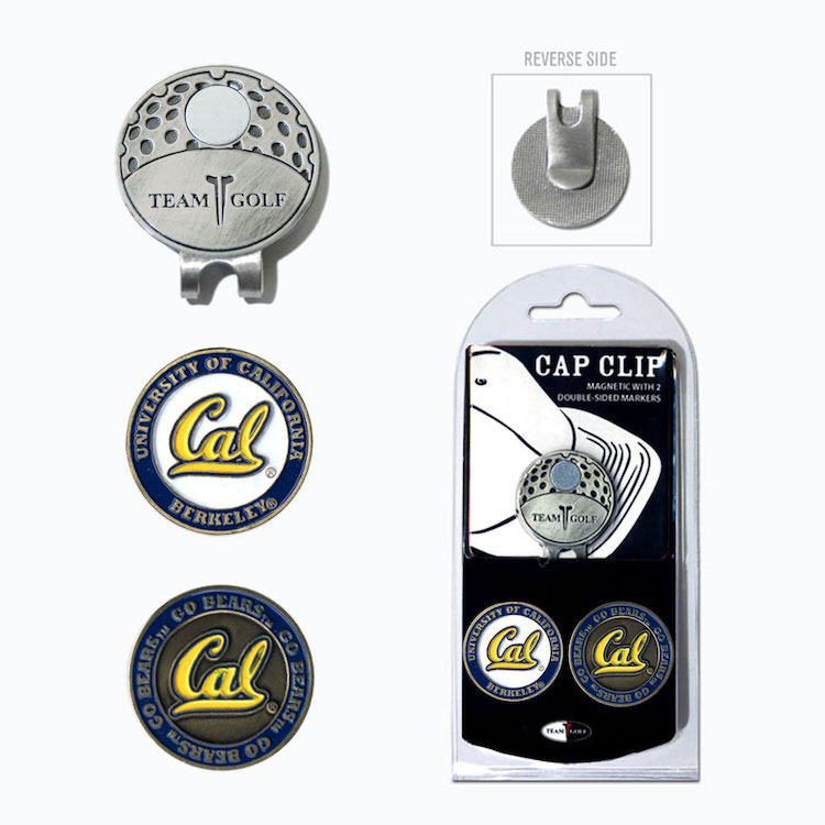 California Golden Bears Hat Clip With 2 Ball Markers