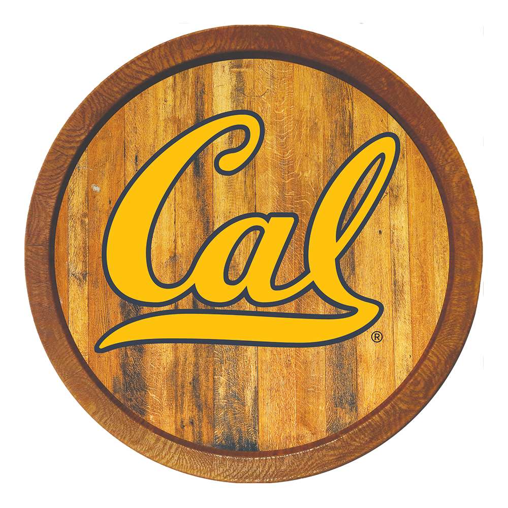 California Golden Bears FAUX Barrel Top Sign