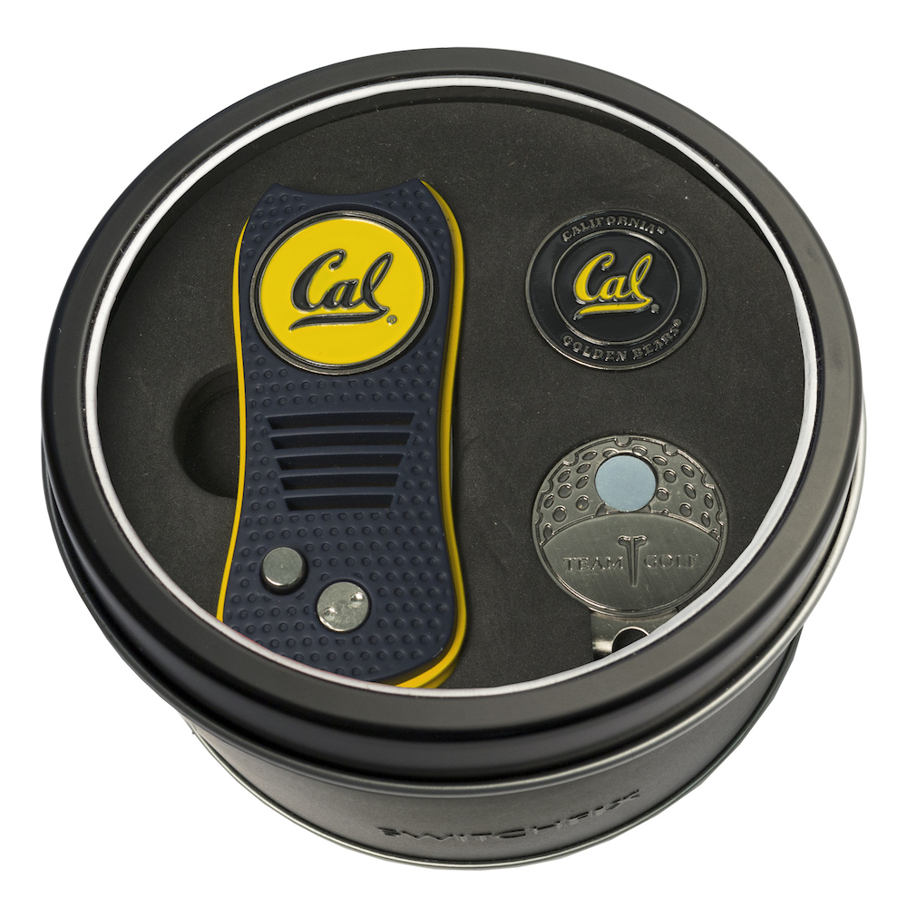 California Golden Bears Switchblade Divot Tool Cap Clip and Ball Marker Gift Pack