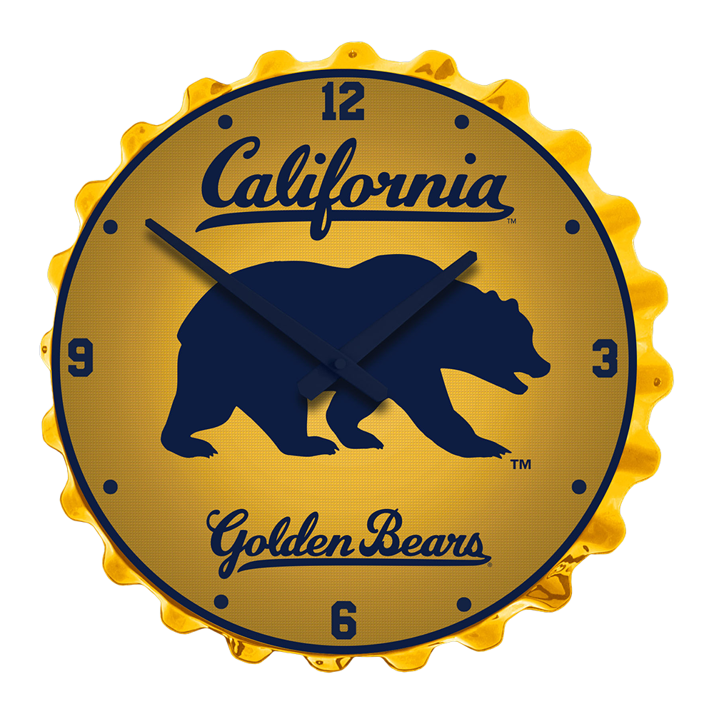 California Golden Bears GOLDEN BEAR Bottle Cap Wall Clock