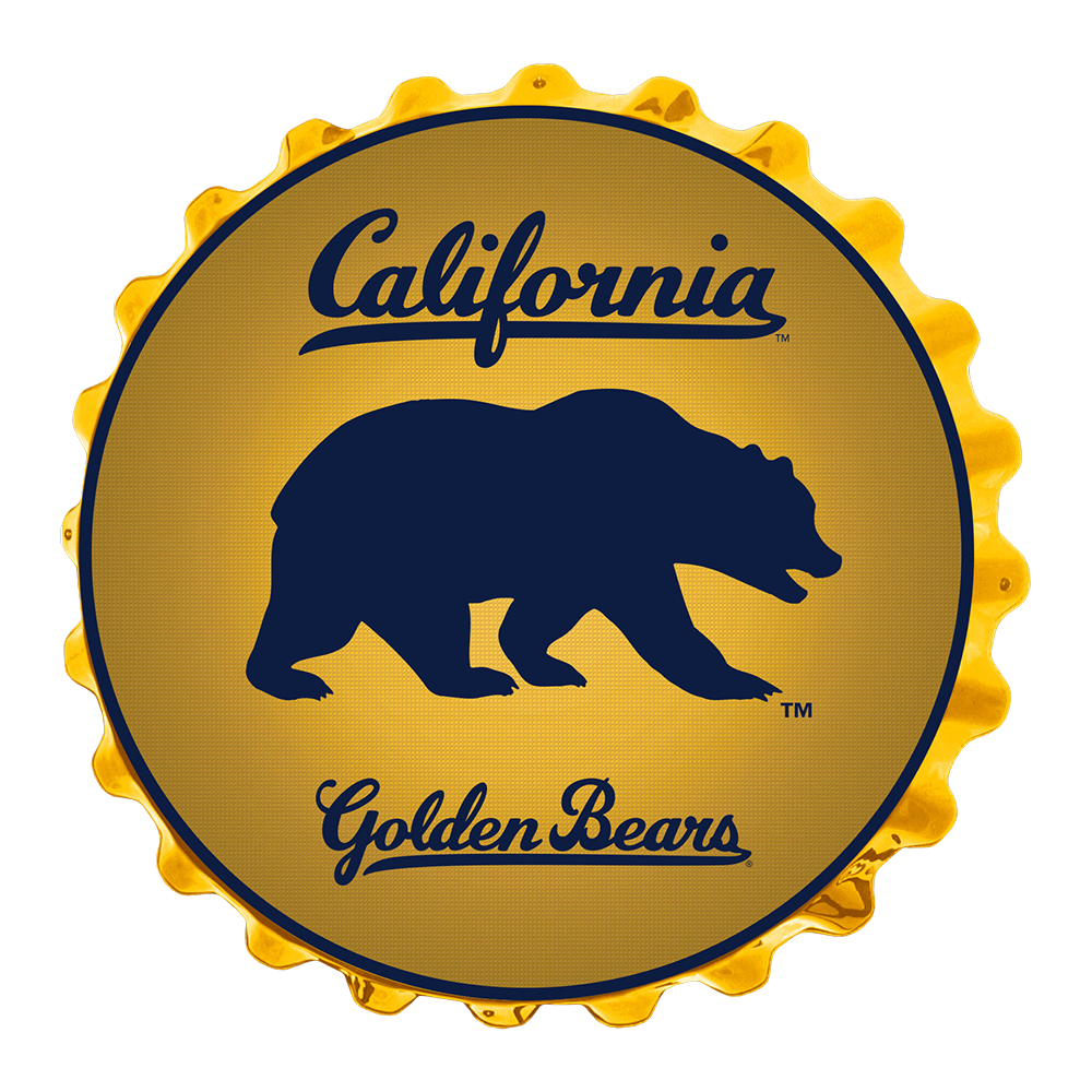 California Golden Bears GOLDEN BEAR Bottle Cap Wall Sign