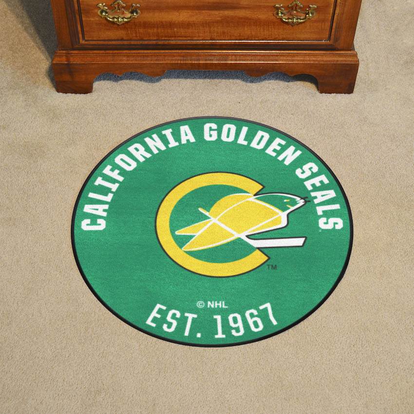 California Golden Seals Vintage Roundel Mat - Throwback Logo