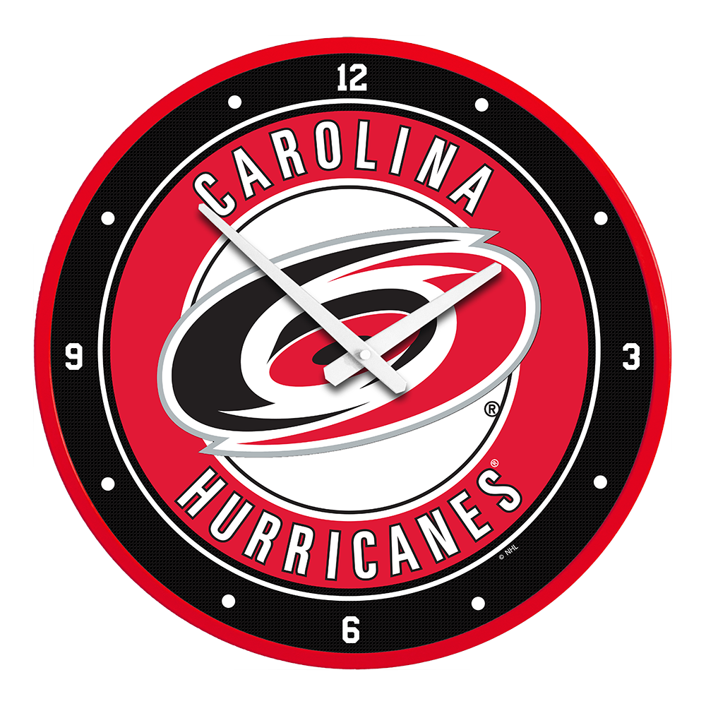 Carolina Hurricanes Modern Disc Wall Clock